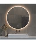 Spiegel Best Design Aldora Rond 80 cm Incl. Verwarming, 3 Kleuren Dimbare LED Verlichting