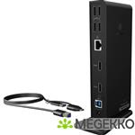 ICY BOX IB-DK2251AC notebook dock & poortreplicator Bedraad Zwart