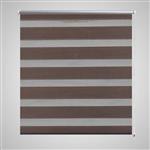 vidaXL Duo rolgordijn 120 x 175 cm koffiebruin
