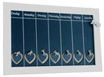 Weekplanner met harten  