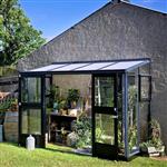 Muurkas Veranda 4,4 antraciet: 296 x 149 x 231 cm 
