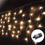 Lichtstring ijspegel warmwit | 20 meter x 0.4 meter - 400 LED's | waterdicht IP44 | 230VAC - 24V