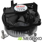 Akasa Intel LGA1700 Processor Hybride koeler 9 cm Aluminium, Zwart 1 stuk(s)