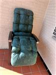 2 groene kussens met motief 