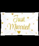 Bruiloft Vlag Just Married Xxl 1,5m