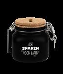Zwarte Spaarpot Sparen Voor Later 12,5cm
