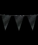 Glitter flags 20 x 30cm - Black