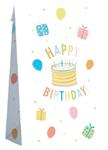 Happy Birthday Uitdeelzakjes Taart 8st