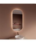 Spiegel BWS Nora 40x100 cm Spiegelverwarming en Rondom Indirect LED-verlichting