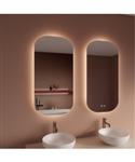 2x Spiegel BWS Nora 40x100 cm Spiegelverwarming en Rondom Indirect LED-verlichting