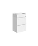 Fonteinkast BWS Melina 45 cm Glans Wit Met Wastafel Glans Wit