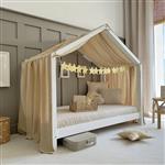 Mousseline Klamboe voor Bedhuis Type B Vanilla