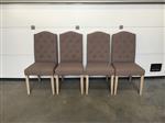 (104) Set van 4 duurdere stoelen in stof