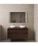ACTIE BWS Badmeubel | Paris | Sonoma Choco | 120 cm | met topplaat