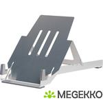 R-Go Tools Riser Laptophouder R-Go Basic, inklapbare en verstelbare laptopverhoger, aluminium, zilve