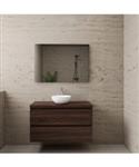 ACTIE BWS Badmeubel | Paris | Sonoma Choco | 100 cm | met topplaat