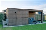 MAATWERK- Strak modern houten tuinhuis VIK