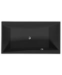 Rechthoekig Ligbad Sapho Quest 180x100x49 cm Mat Zwart