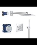Grohe Smartcontrol Inbouw Mengkraan 2 Stralen Vierkant Chroom