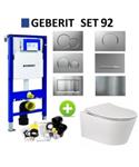 Geberit up320 Toiletset BWS Calitri Urb.y | Rimfree Compact | Mat Wit | Sigma Drukplaat