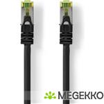 CAT7 Netwerkkabel | S/FTP | RJ45 Male | RJ45 Male | 15.0 m | Snagless | Rond | LSZH | Zwart | Label