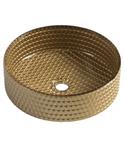 Glazen Waskom Gegraveerd Sapho Maragua 39,5 cm Goud