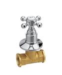 Kruisgreep Koud Water Sapho Antea 6x6 cm Chroom