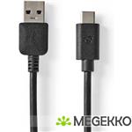 USB 3.1 Cable (Gen2) | USB-C Male - A Male | 1.0 m | Zwart