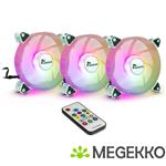 Inter-Tech Argus RS-06 RGB fan set 3x12 cm