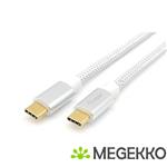 Equip 128358 USB-kabel 2 m USB 3.2 Gen 2 (3.1 Gen 2) USB C Wit