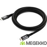 Equip 128382 USB-kabel 2 m USB4 Gen 2x2 USB C Zwart