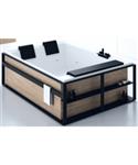 Ligbad Novellini Dual Met Frame 190x140 cm Mat Wit