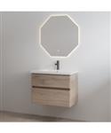 Badmeubelset Best Design Quick 80 cm Hout + Glans Wit Blad
