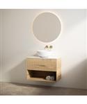 Badmeubelset Best Design Rigatti 78 cm Halifax + Glans Wit Blad