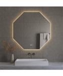 Octagon Spiegel incl. Verwarming en LED Verlichting Best Design Honey 80x80 cm