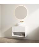 Badmeubelset Best Design Rigatti 60 cm Mat Wit + Glans Wit Blad