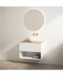Badmeubelset Best Design Rigatti 100 cm Mat Wit + Halifax Blad