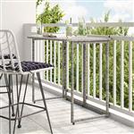 vidaXL Tuintafel inklapbaar 90x51x75 cm poly rattan grijs