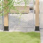 vidaXL Spokkels vierkant 4 st 101x101 mm gepoedercoat staal antraciet