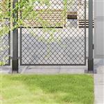 vidaXL Spokkels vierkant 12 st 61x61 mm gepoedercoat staal antraciet