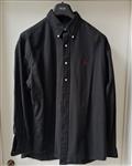 Vintage Zwart Overhemd Polo by Ralph Lauren XL