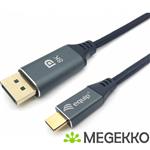 Equip 133421 video kabel adapter 1 m USB Type-C DisplayPort Grijs