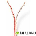 Speaker-Kabel | 2x 1,50 mm2 | 15,0 m | Folieverpakking | Transparant