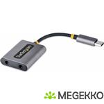 StarTech.com USB-C Headphone Splitter, USB Type C Dual Headset Adapter met Mic Input, USB C naar 3.5