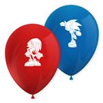 Sonic Speed Printed Latex Balloons 8St