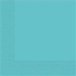 Solid Colour Turquoise Fsc Three Ply Unicolor Paper Napkins 33X33Cm 20St