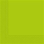 Solid Colour Lime Green Fsc Three Ply Unicolor Paper Napkins 33X33Cm 20St