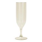 Reusable Semi Tranparent Glasses Reusable Semi Tranparent Champagne Glasses In Beige Color 2St