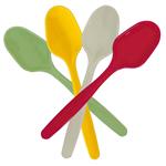 Party Reusable Products Reusable Multicolor Spoons (4 Different Colors) 8St