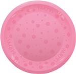 Party Reusable Semi Transparent Products Party Reusable Semi Transparent Plate 21Cm Pink 1St